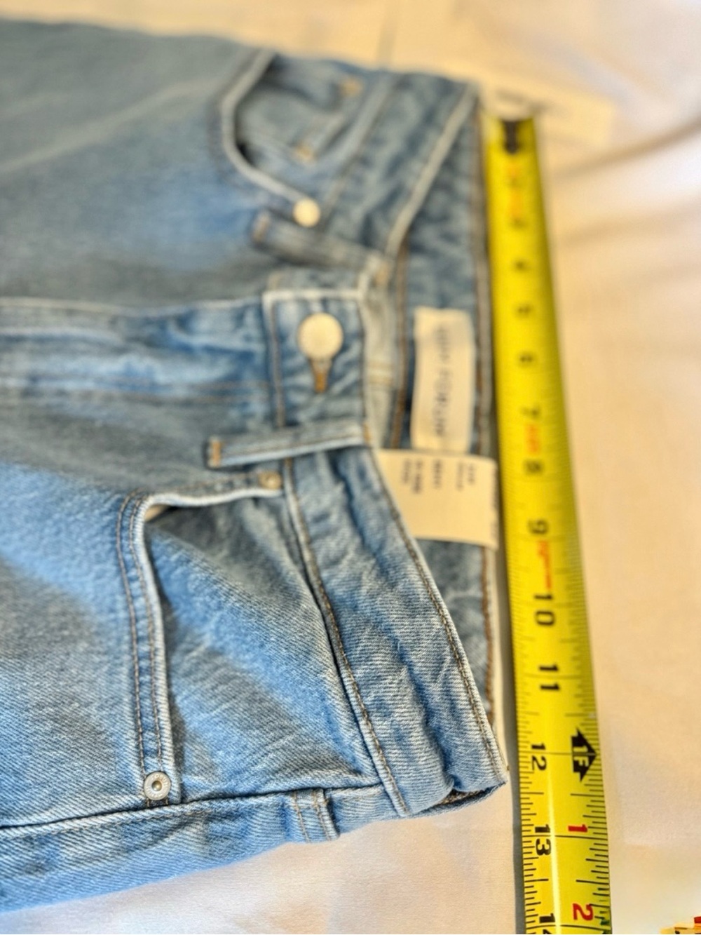 DENIM FORUM Remy Hi Rise Wide 26 True Super Light Blue - Picture 7 of 10